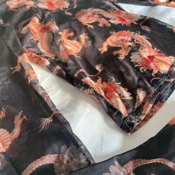 Urban outfitter dragon mesh size small ✨ - Picture 5 of 6